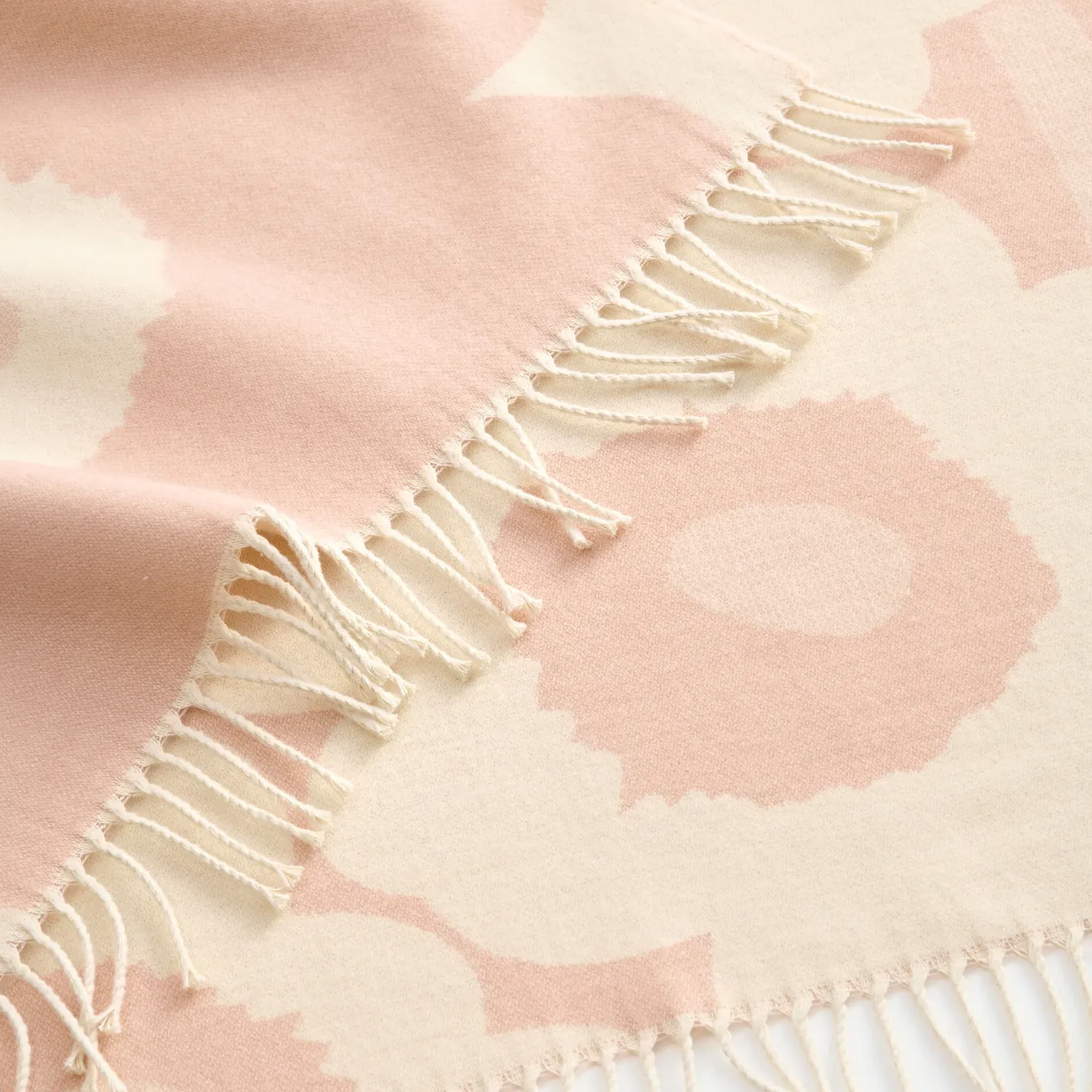 Unikko Pläd Off White/Pink 130x180
