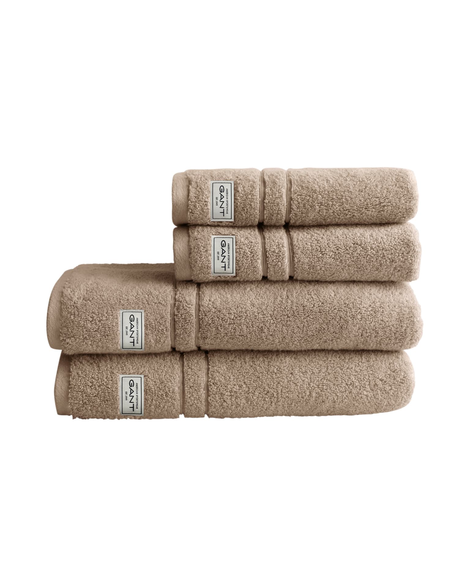 Premium Terry Handtuch Silber Sand 4er-Pack