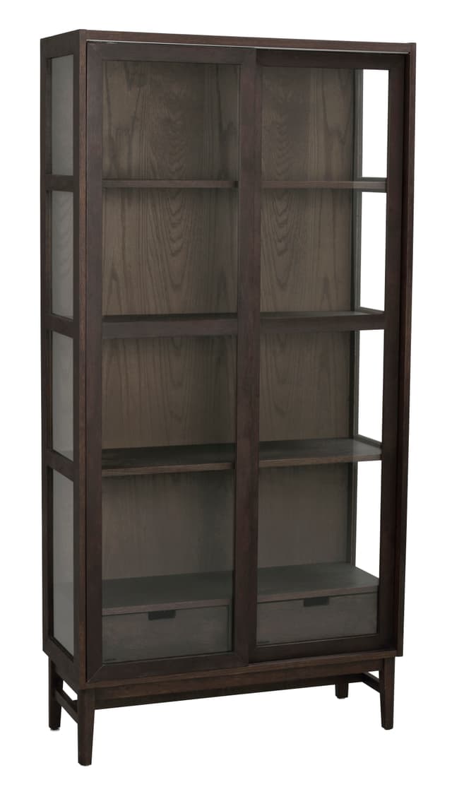 Hazelton Vitrine Schrank Braun 203cm