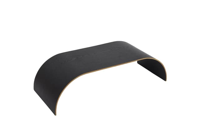 Curva Topplatte Holz Schwarz 62x25