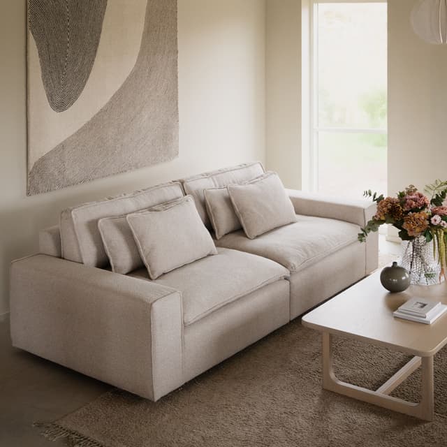 Rawlins 3-Sitzer Sofa Maxi Hellbeige