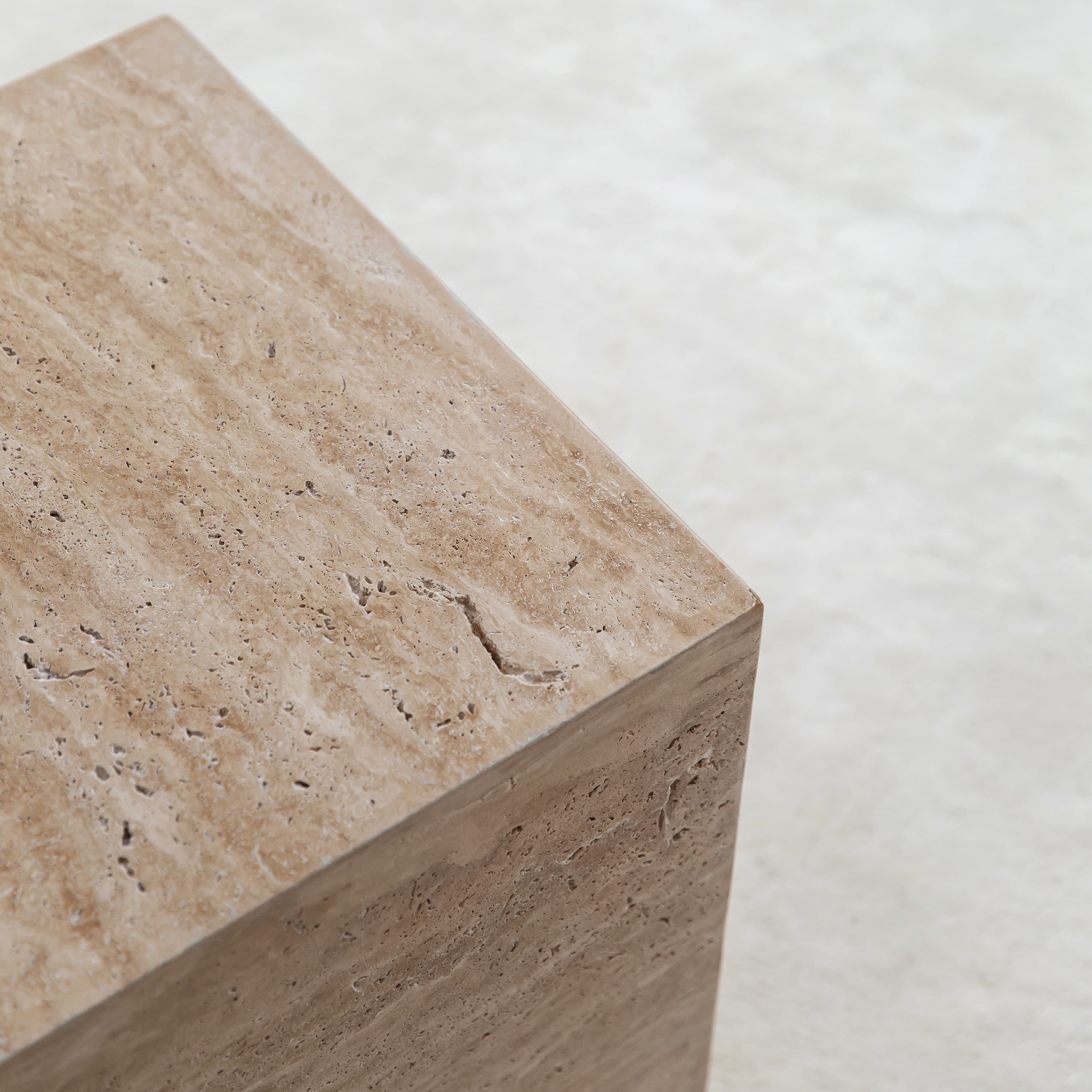 Tilly Side Table Travertine 40cm