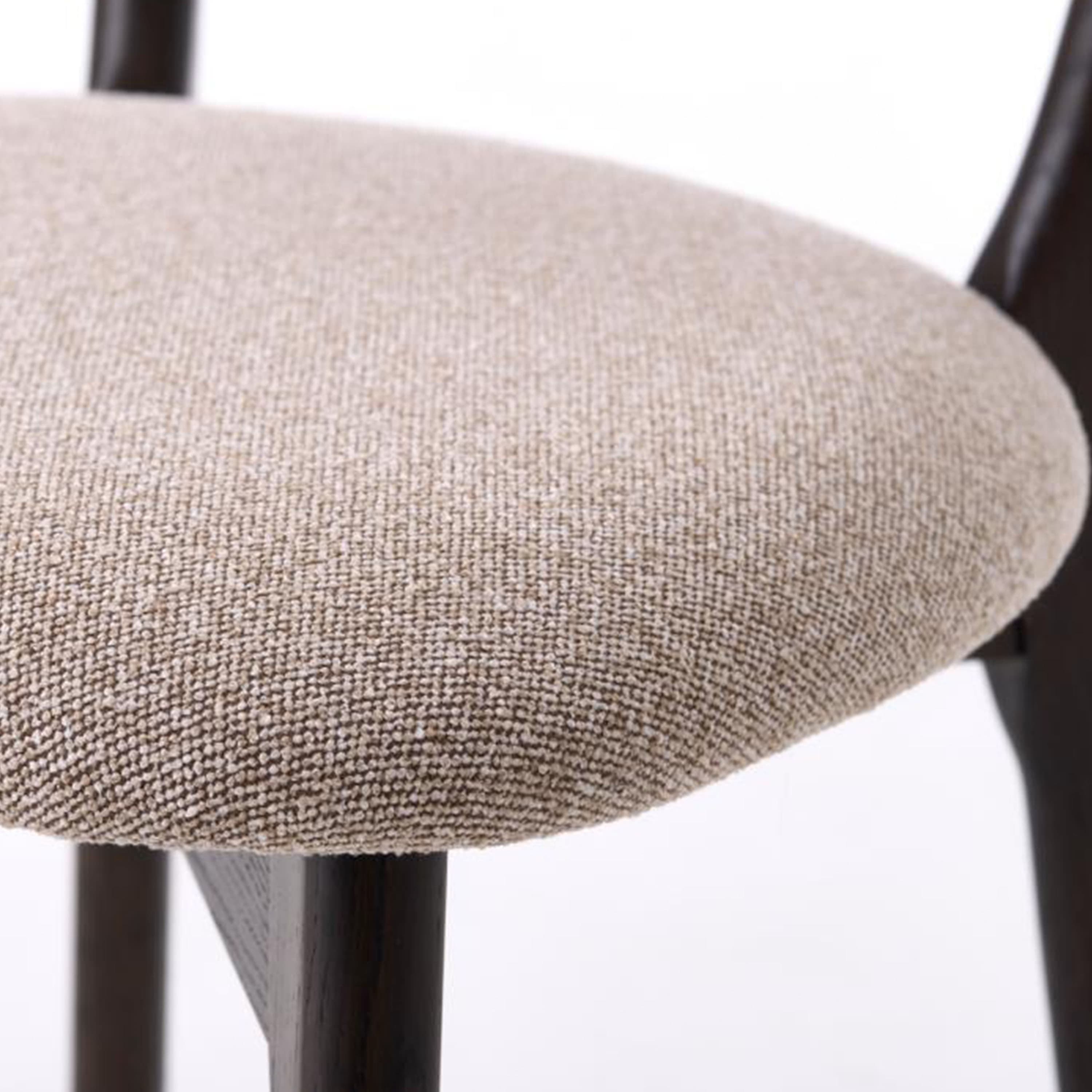 Frances Dining Chair Dark Espresso/Sand