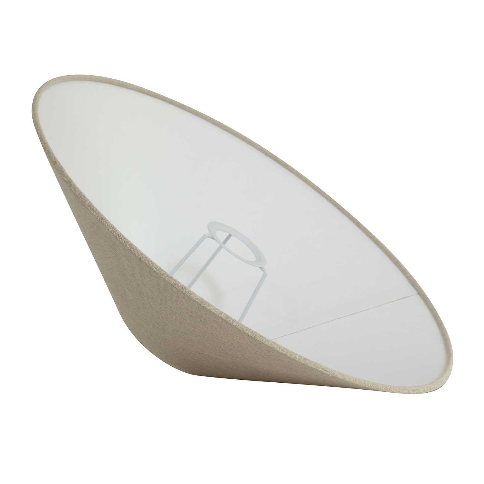 Basic Flache Lampenschirm Natur 42cm