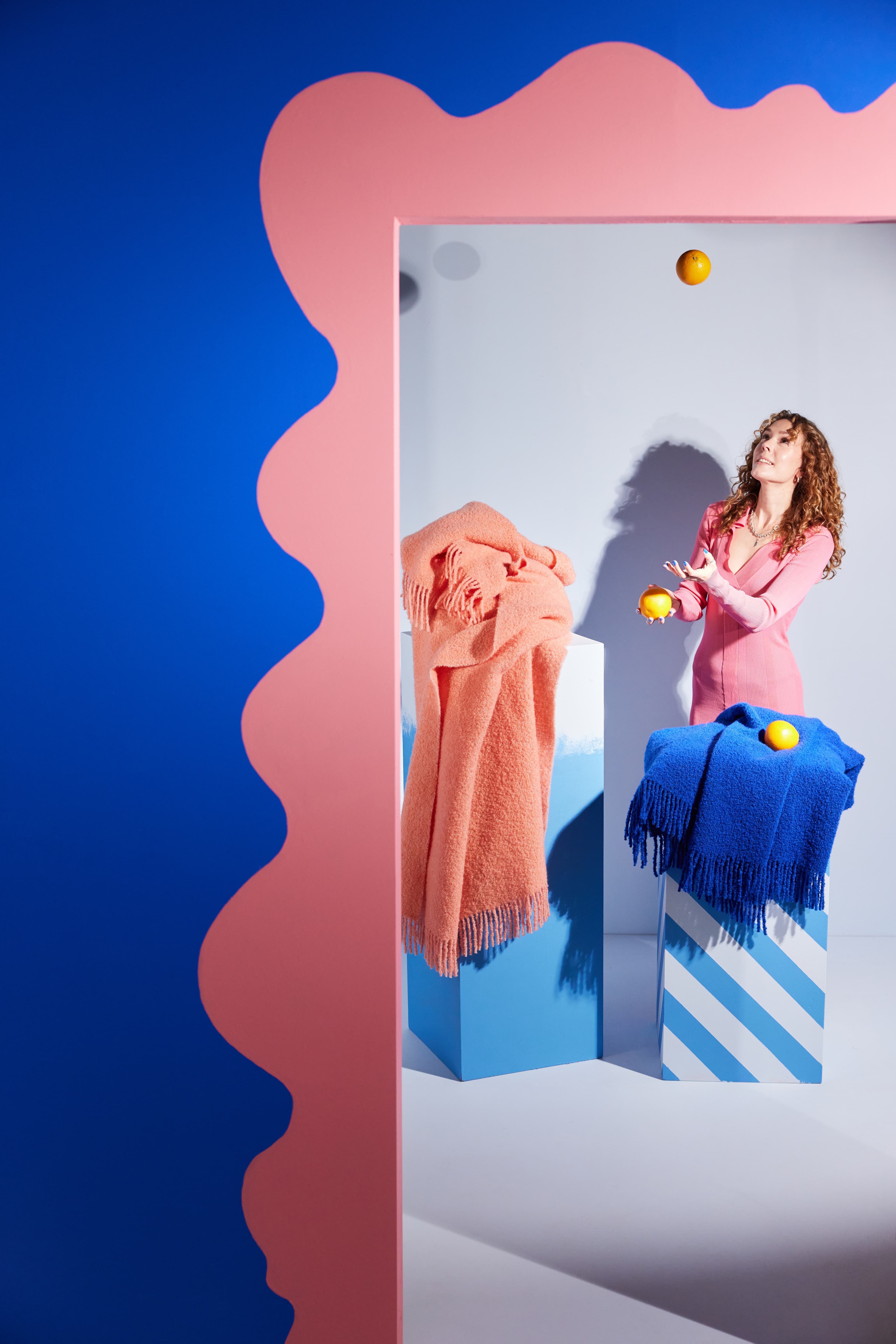 Franca Decke Blau 130x170