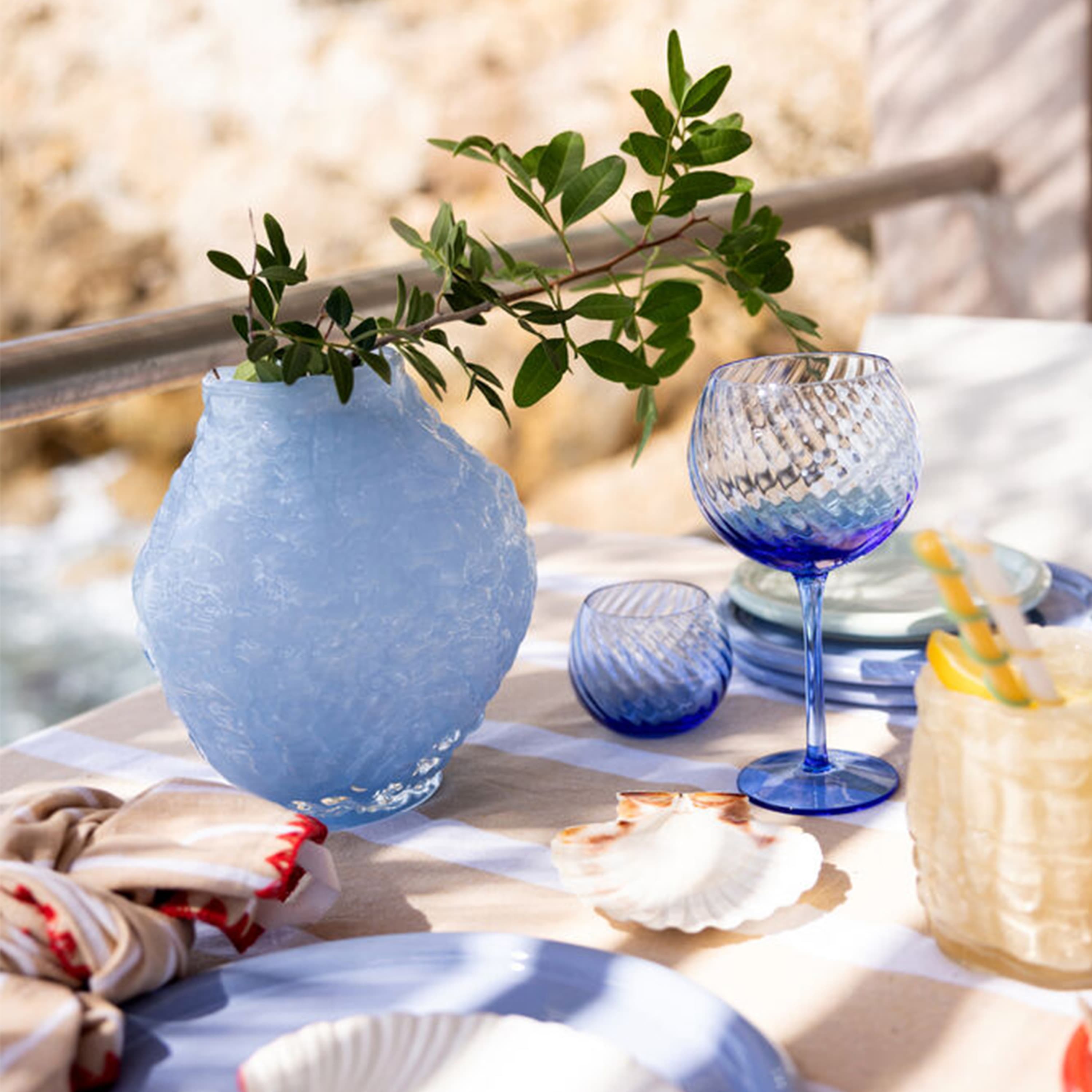 Corallo Vase Hellblau 20cm