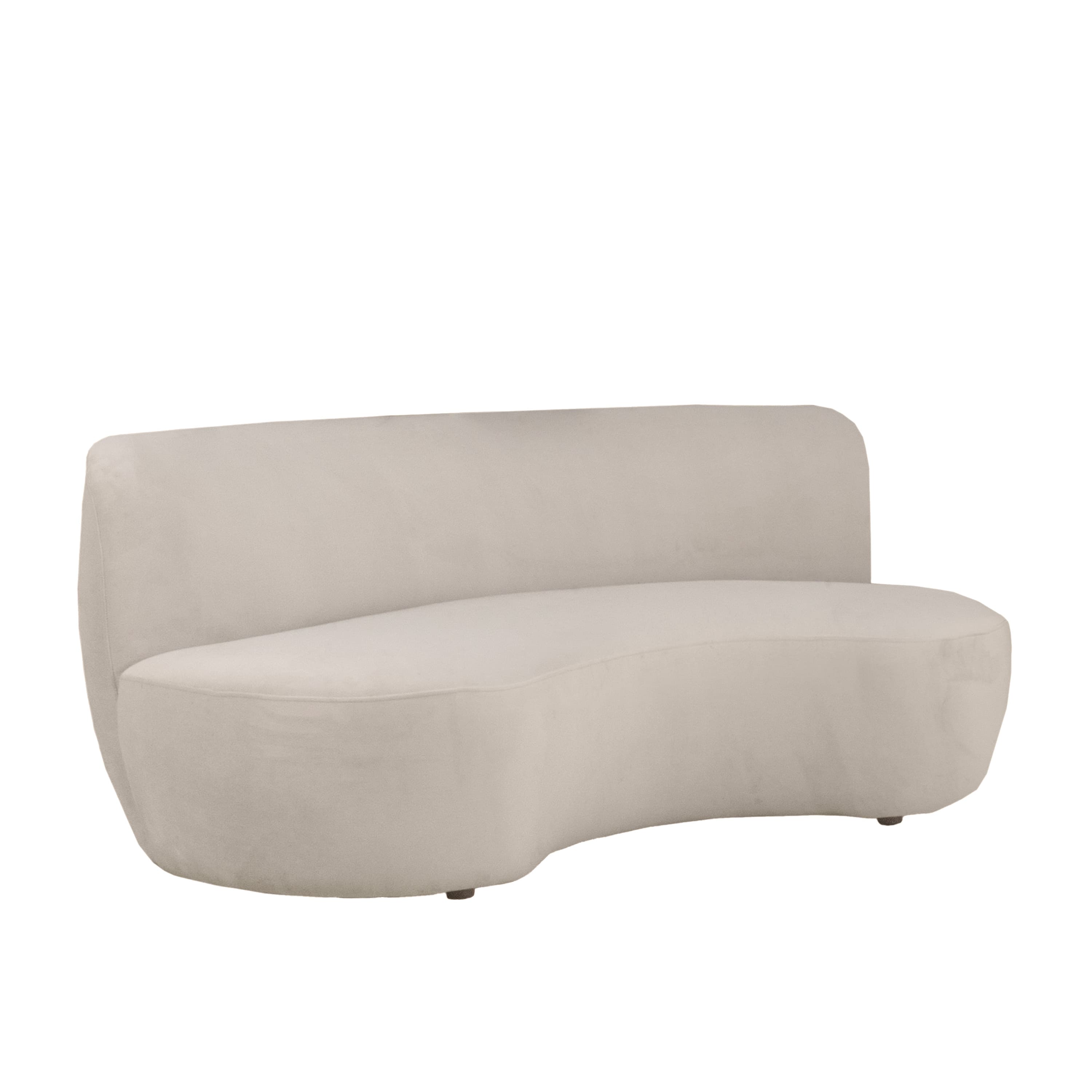 Moon 3-Sitzer Sofa Samt Greige 190cm