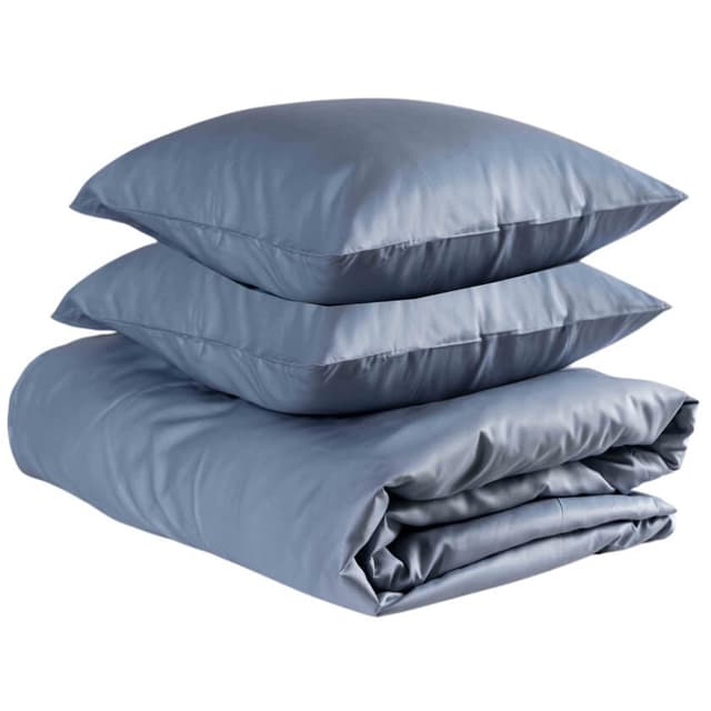 Double Duvet Cover Set Bamboo Sky Blue 220x220cm/50x60cm