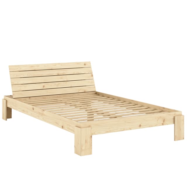 Layers Bed frame with Headboard Natural 140x200