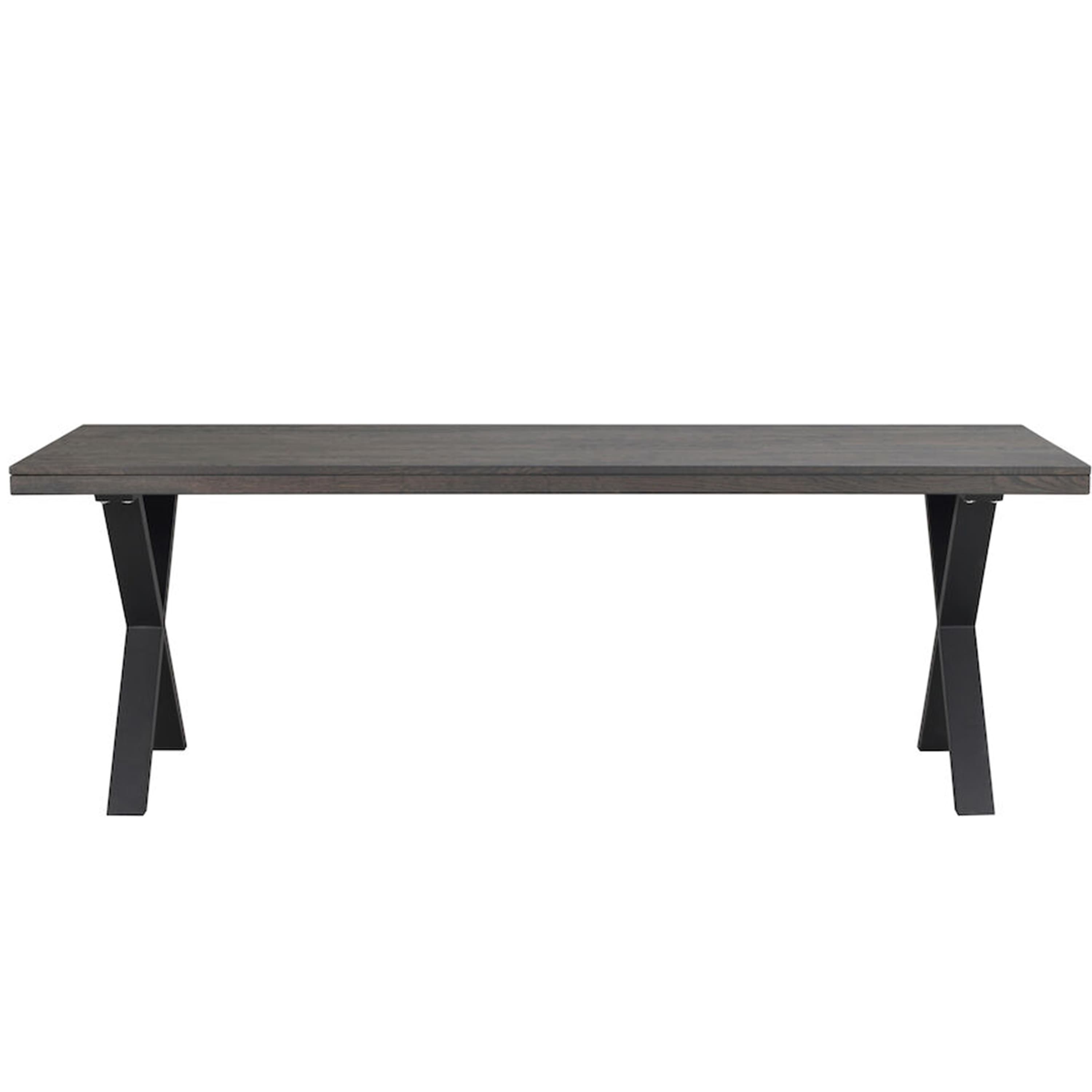 Brooklyn Esstisch X-Bein Dunkelbraune Eiche 220cm