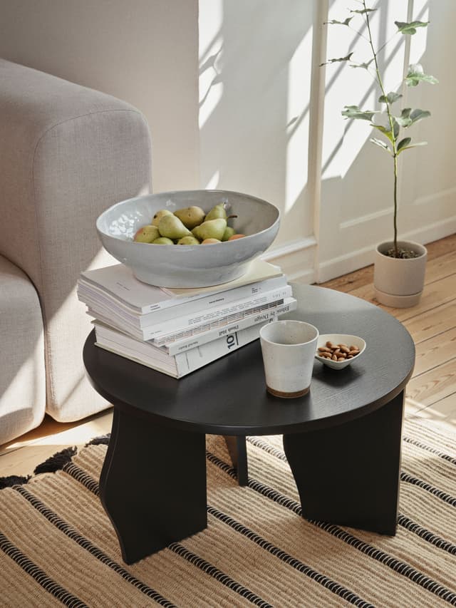 Brook Couchtisch Schwarz Ø60