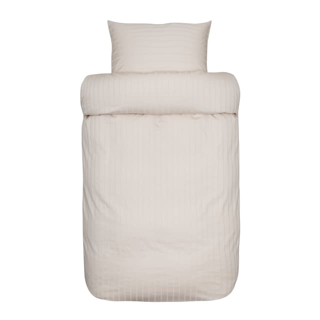 Milano Single Duvet Cover Set Beige 150x210/50x60