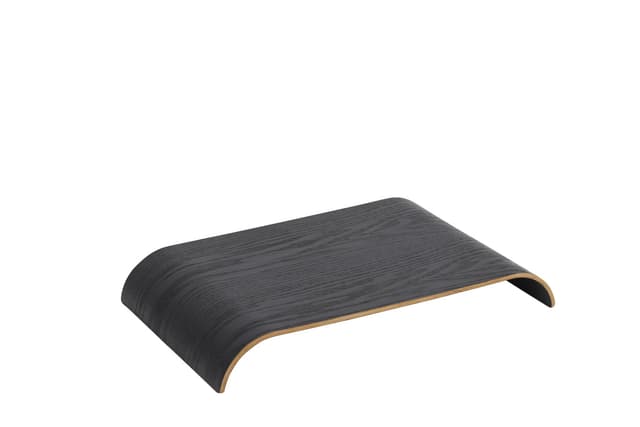 Curva Holzplatte Schwarz 41x25