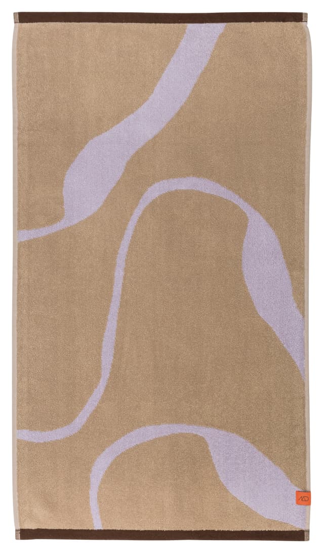 Nova Arte Handtuch Sand/Lila 70x133