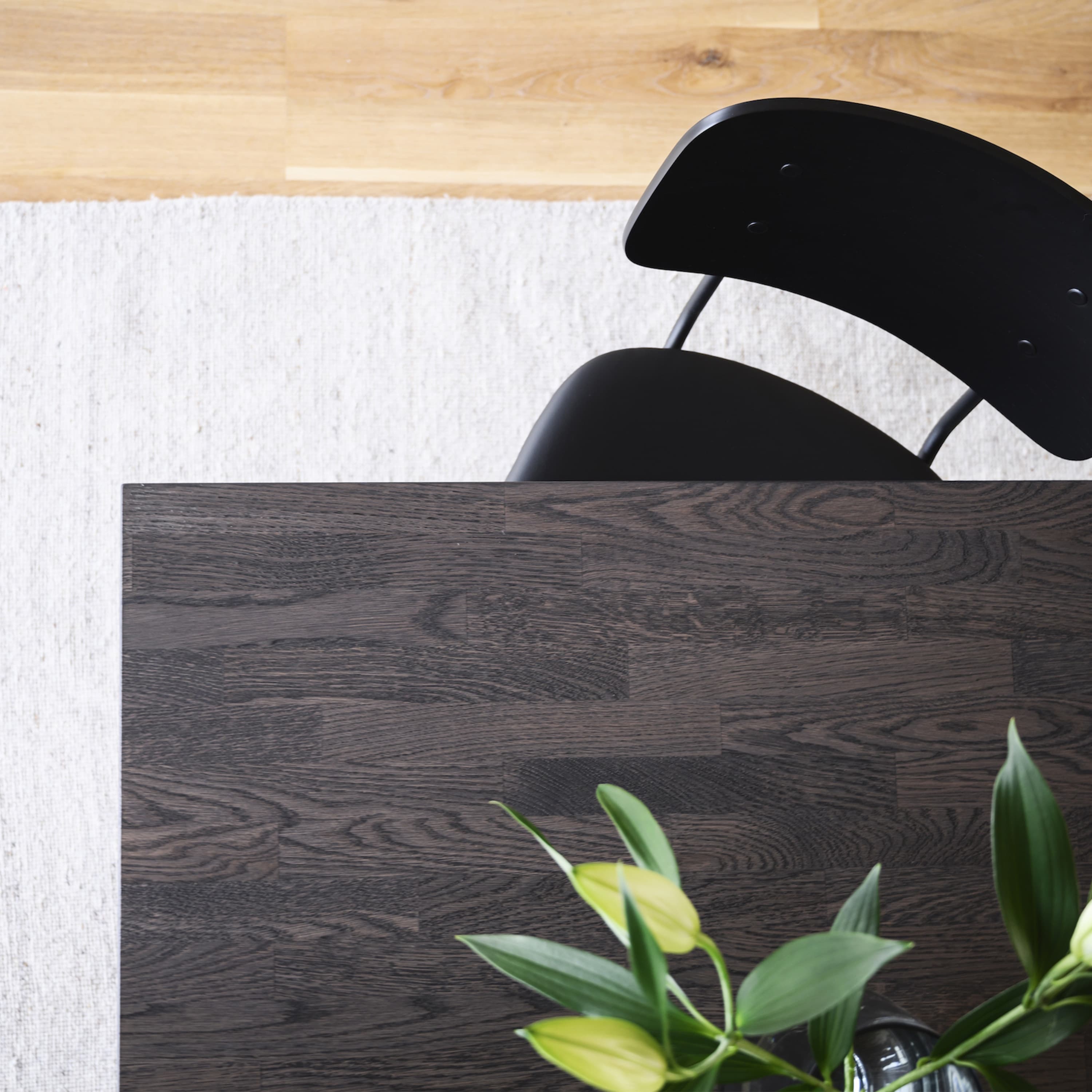 Brooklyn Dining Table Dark Brown Oak 220cm