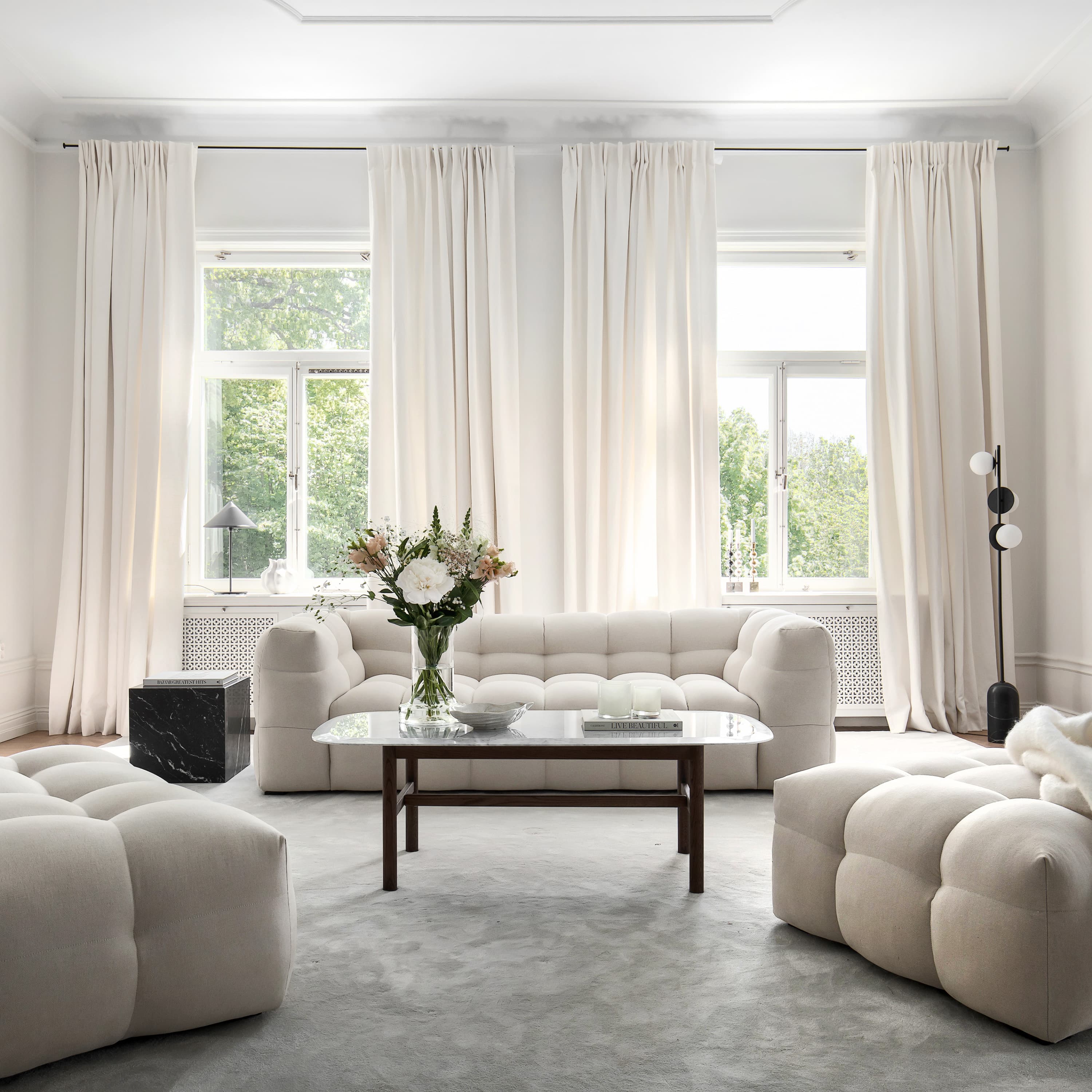 Billie 3-seater Sofa Nature 236cm