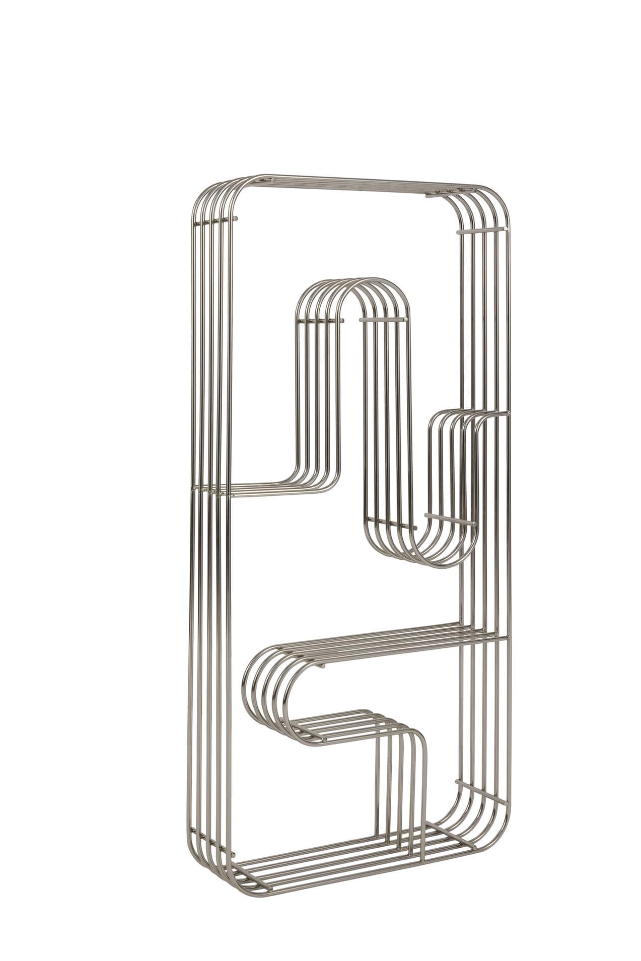 Curva Display Rectangular Wandregal Silber