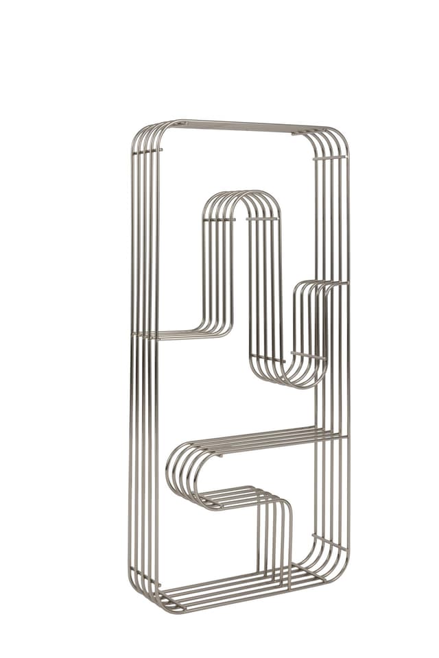 Curva Display Rectangular Wandregal Silber