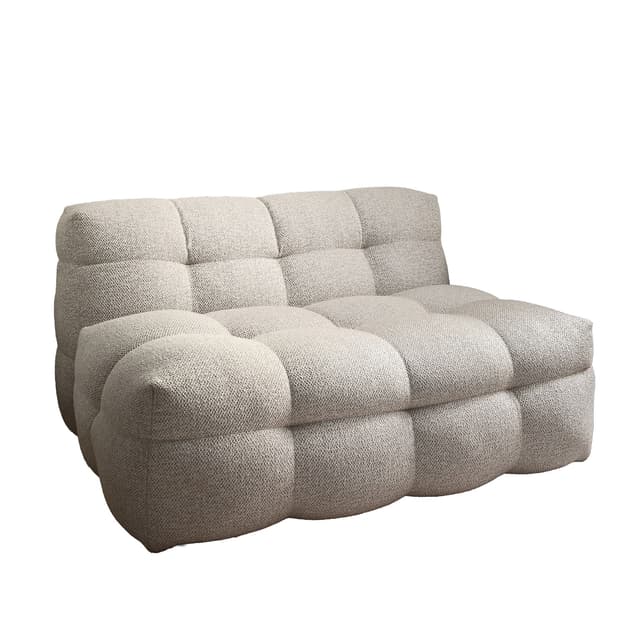 Billie Loungesessel Beige Bouclé 120cm