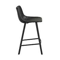 Auburn Barhocker Kunstleder Schwarz