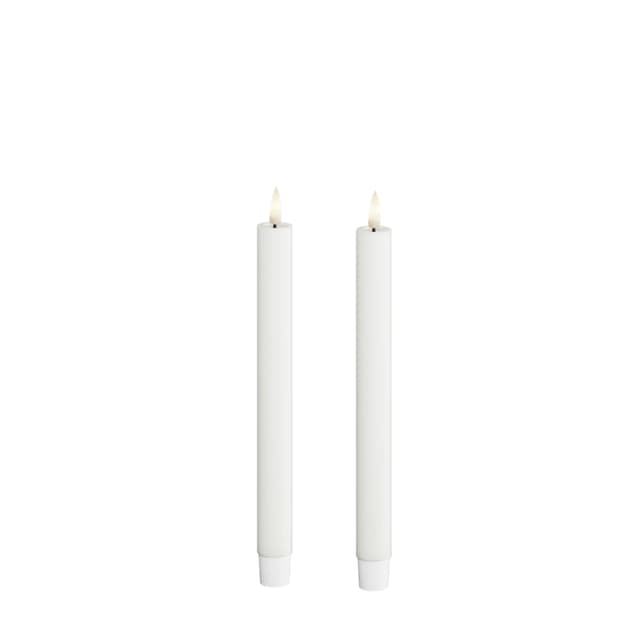 LED Stabkerze Weiß 15cm 2er-Set