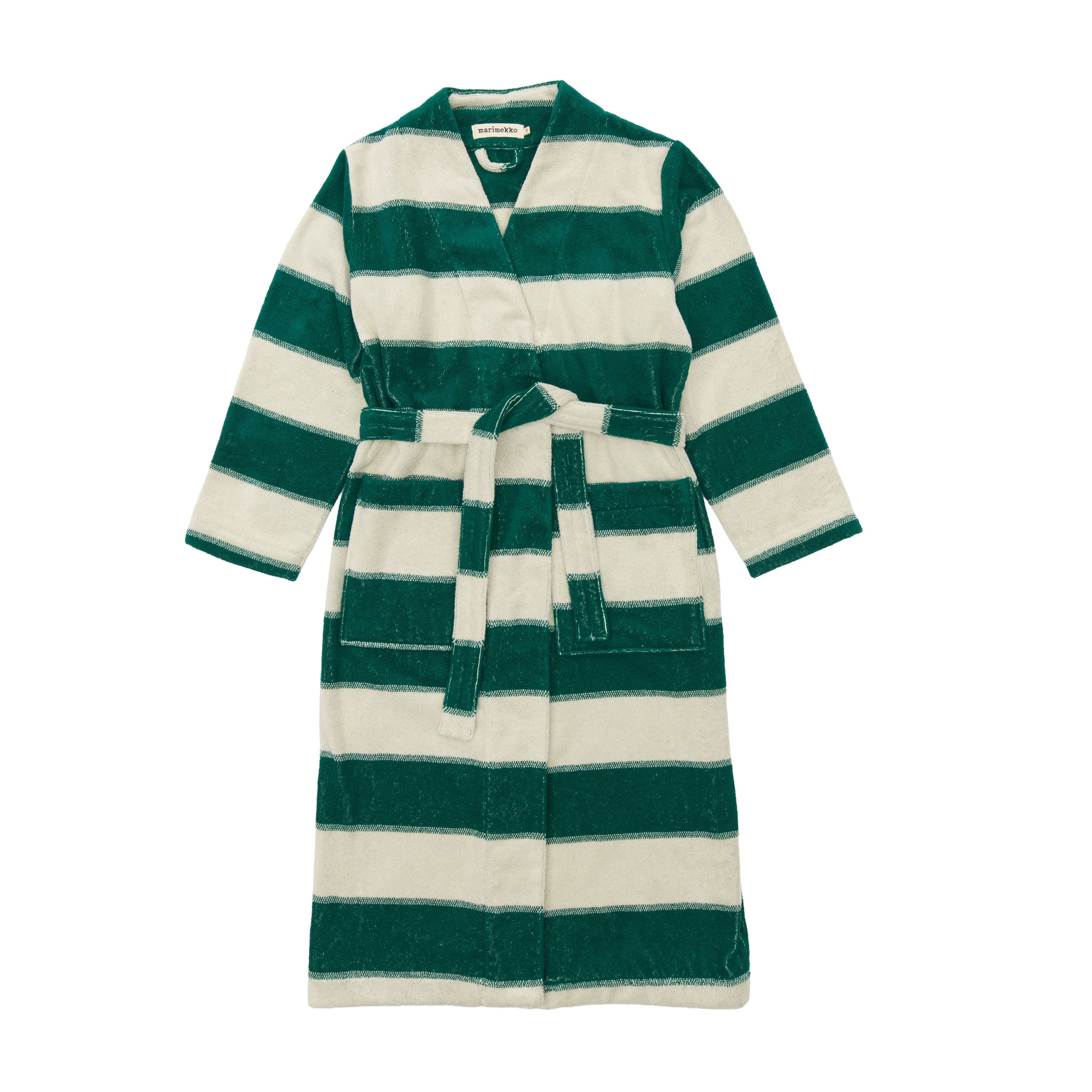 Galleria Bathrobe Emerald/Melon Small