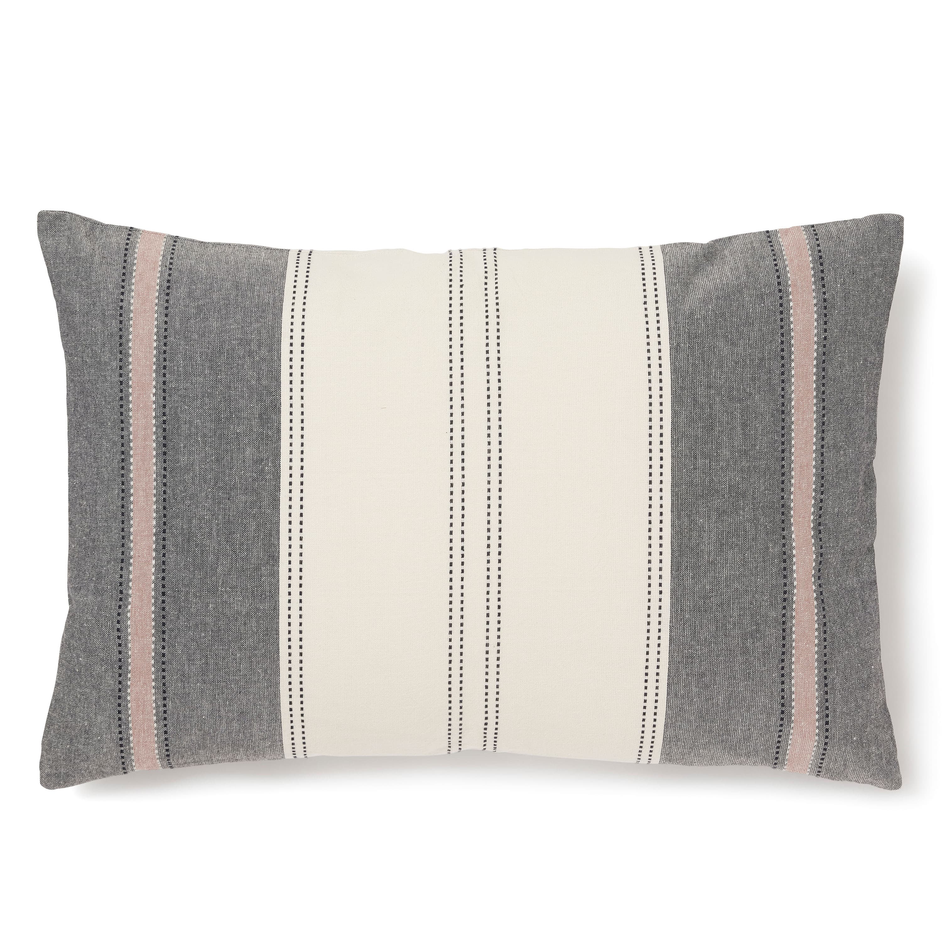 Lea Kissenbezug Schwarz/Offwhite 40x60