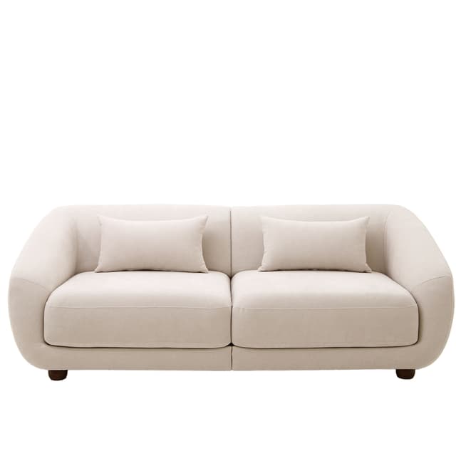 Alba 2-seater Sofa Beige 218cm