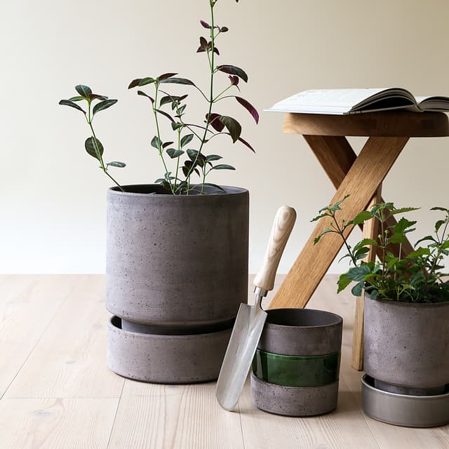 Hoff Untersetzer Raw Grey Terrakotta Ø30