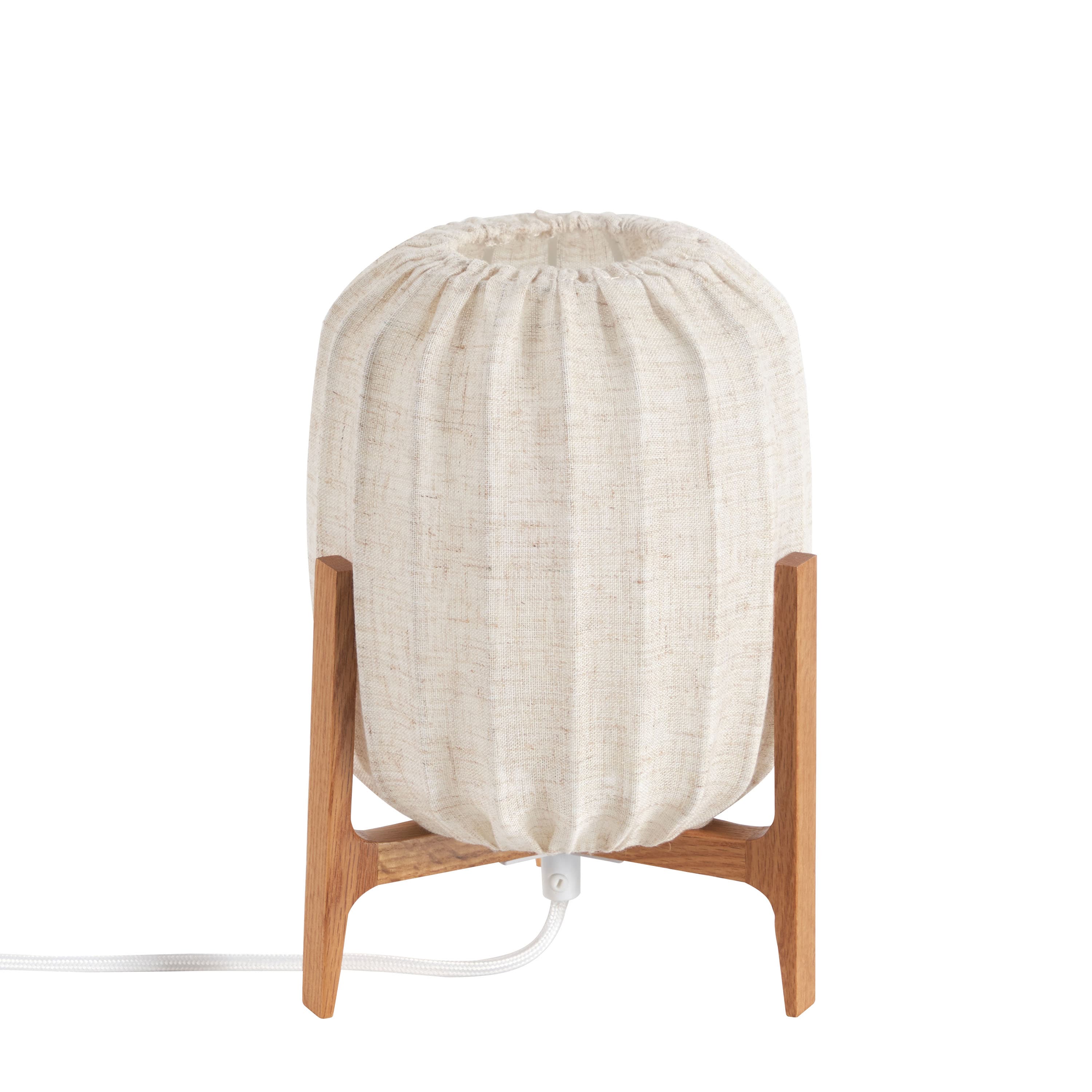 Prisma Mini Tischleuchte Oak/Natural 24cm