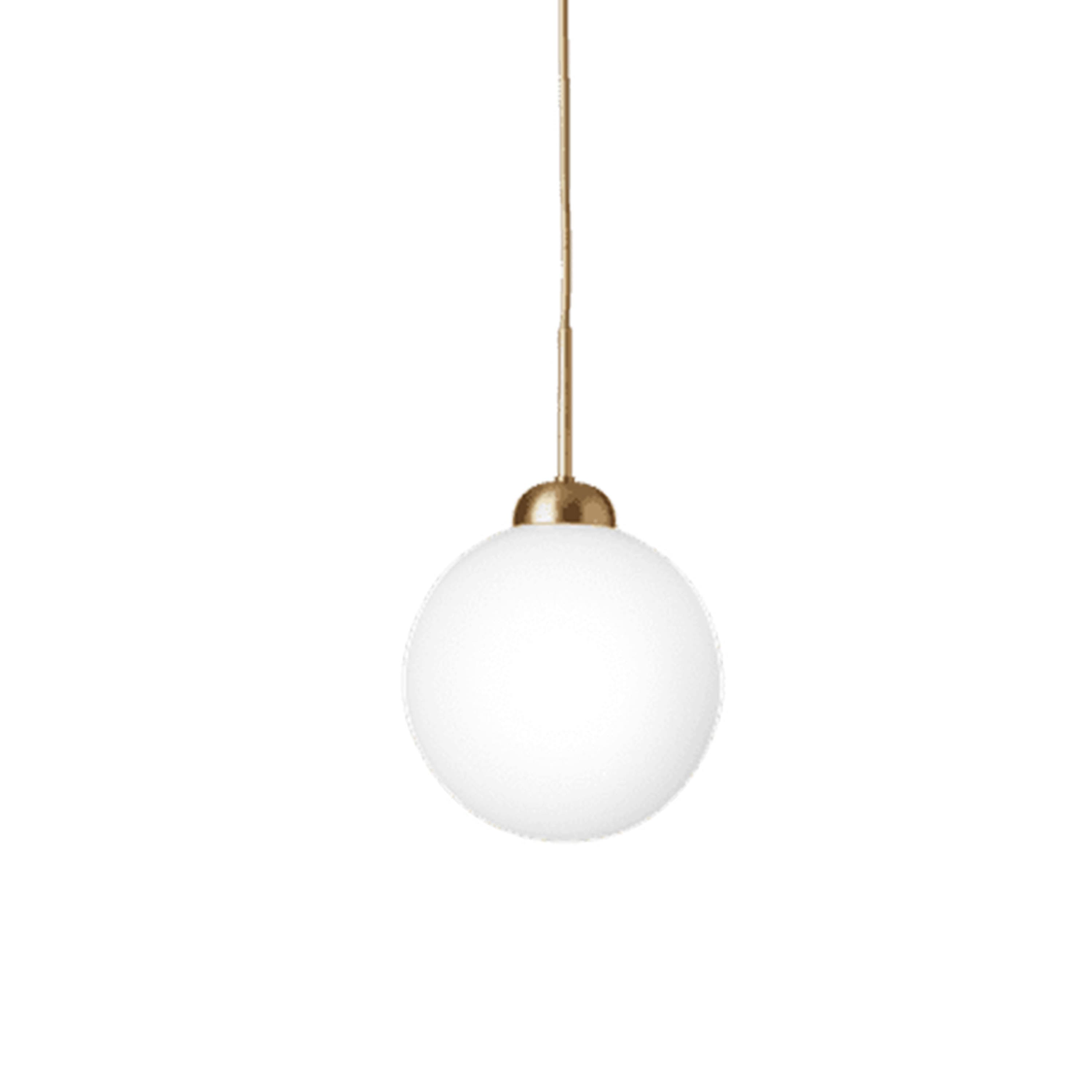 Apiales 1 Deckenleuchte Brushed Brass/Opal Large