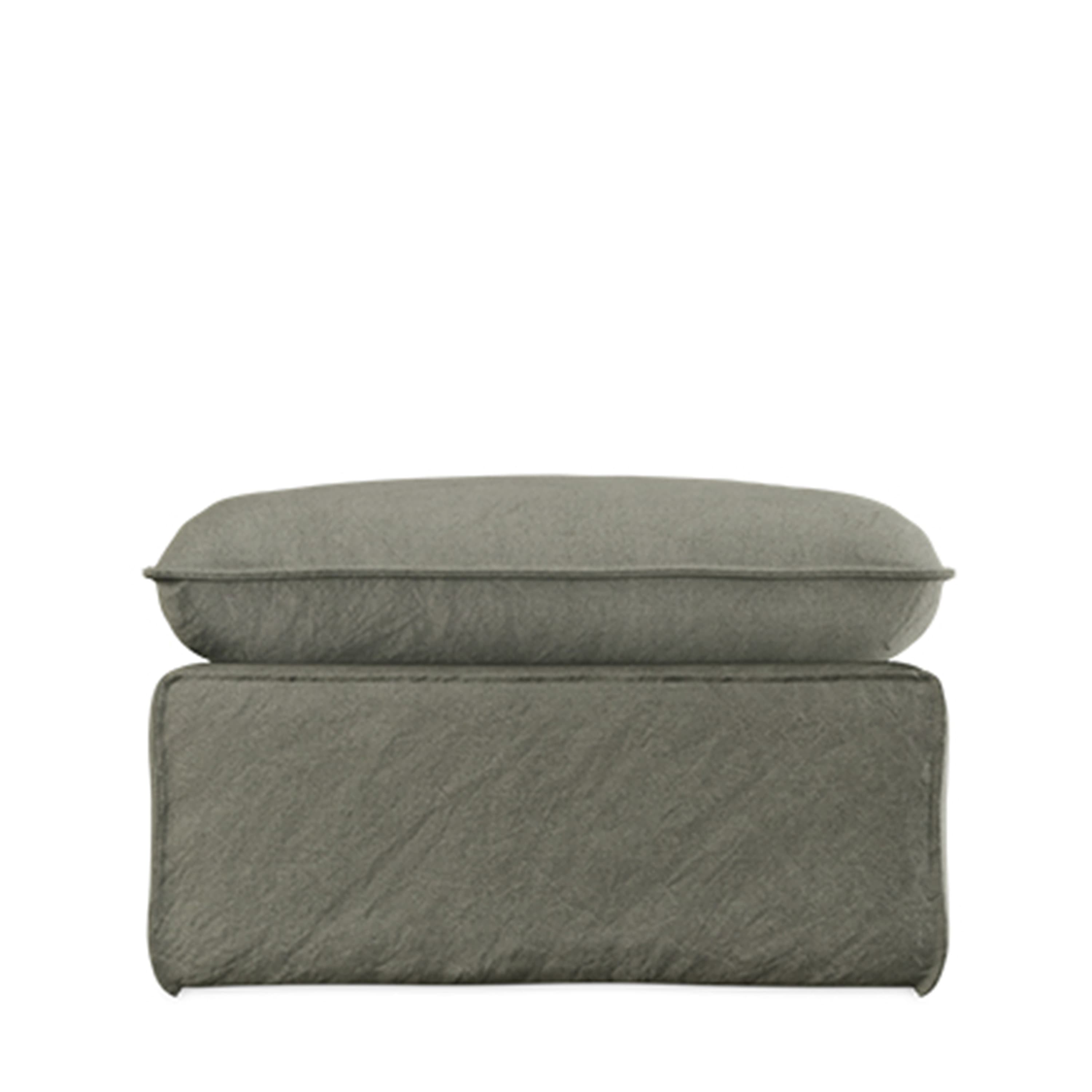 Nomad Hocker Pouf Linen/Army Green 72x54