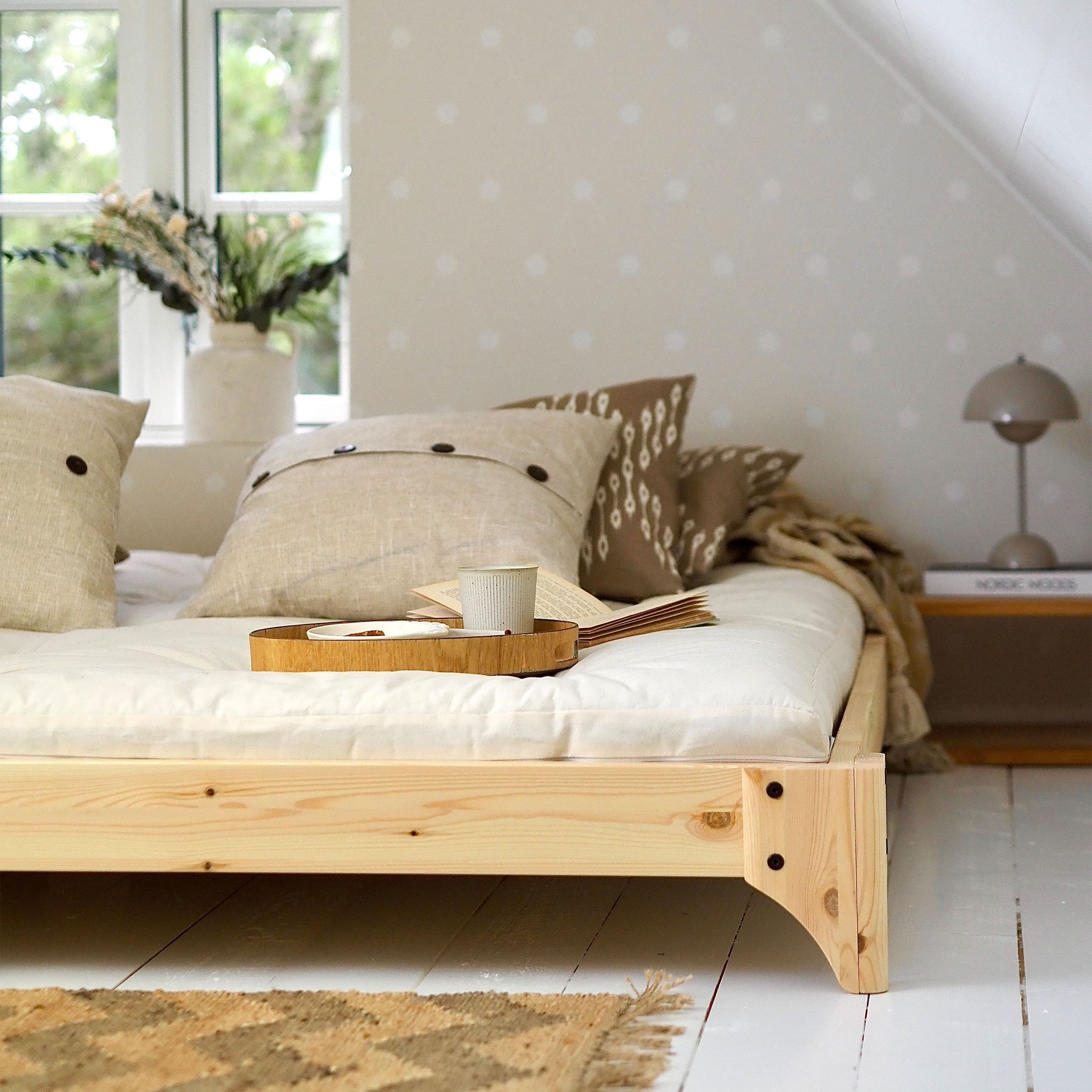 Elan Bed frame Natur 140cm