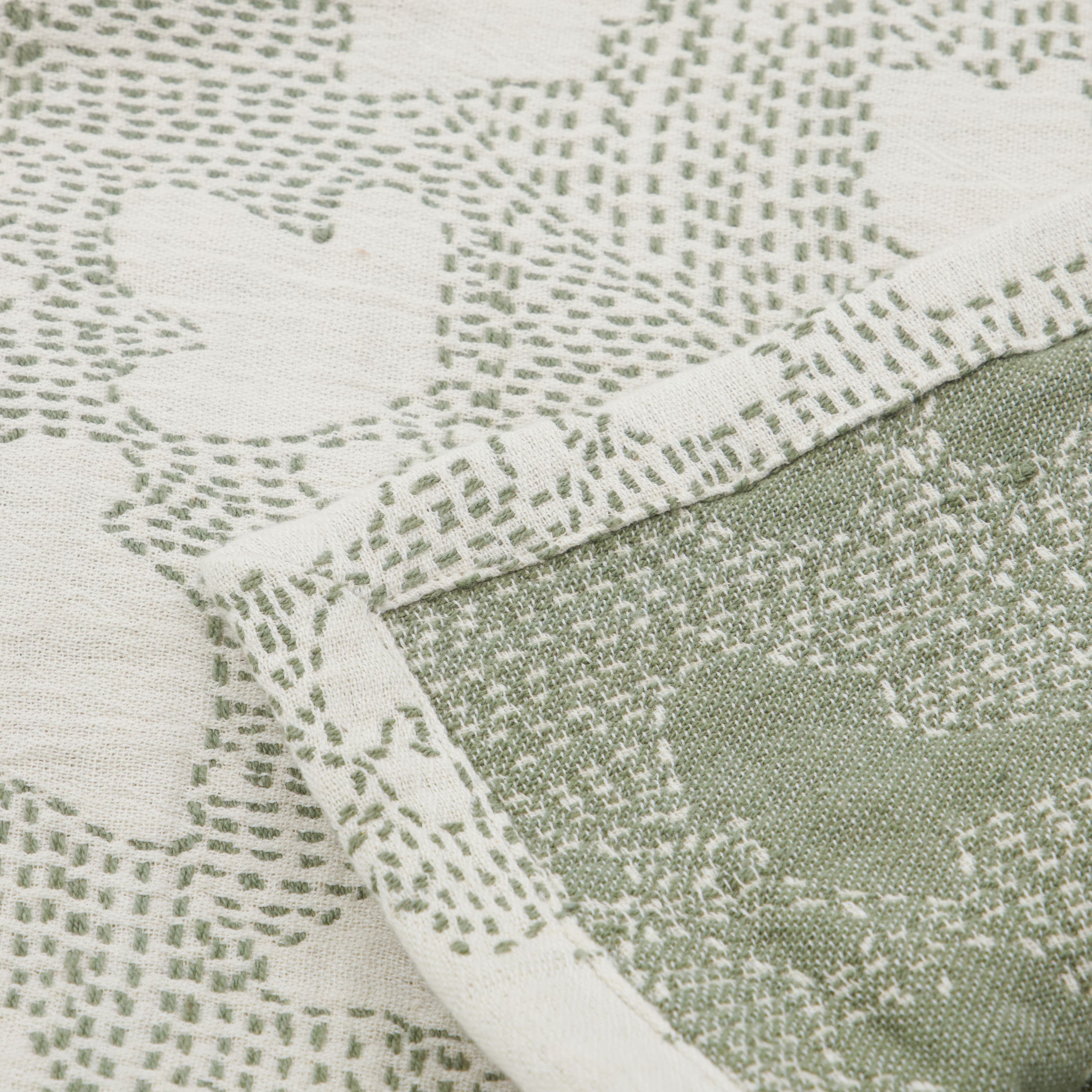 Mori Tagesdecke Off-White/Khaki 220x140