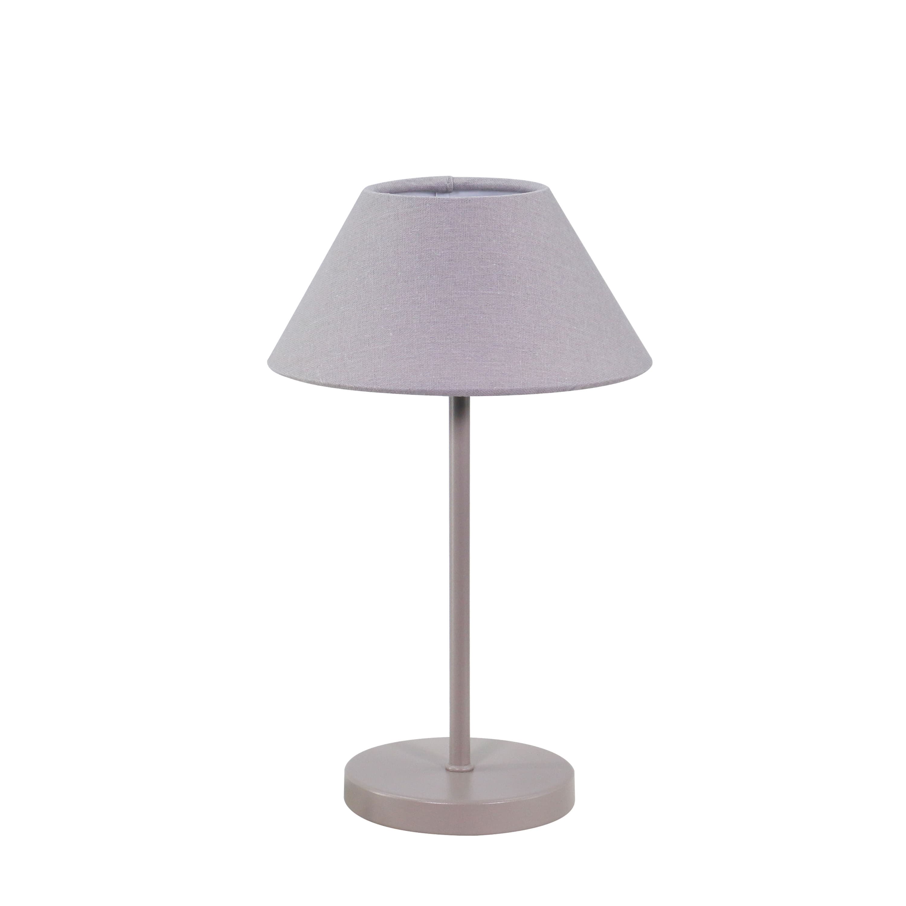 Teya Portable Table Lamp Warm Grey 26cm