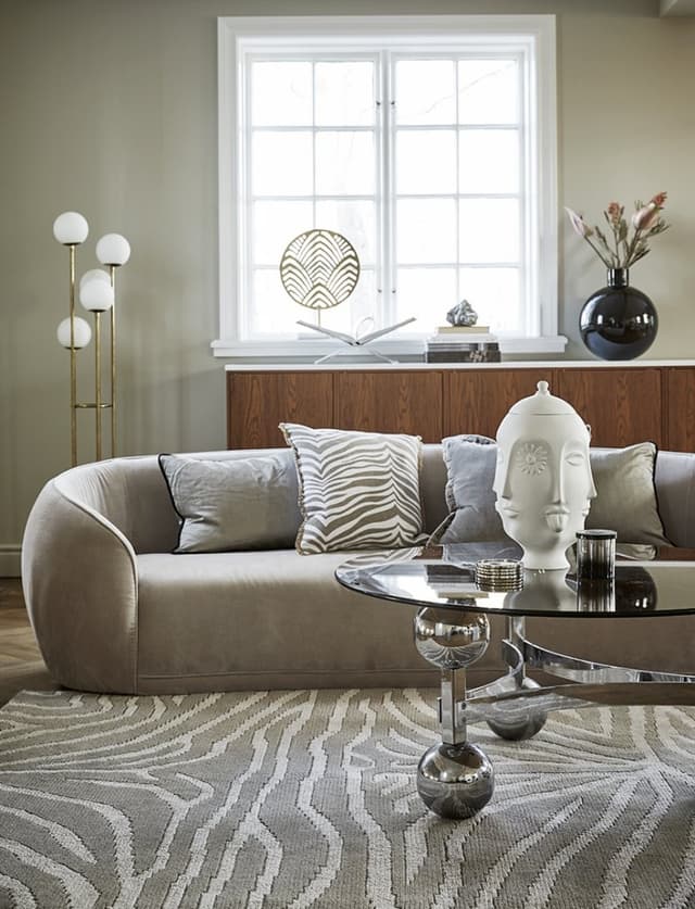 Zebra Zierkissen Simply Taupe 50x50