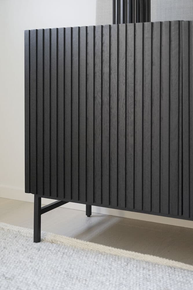 Halifax Sideboard Schwarz 160cm