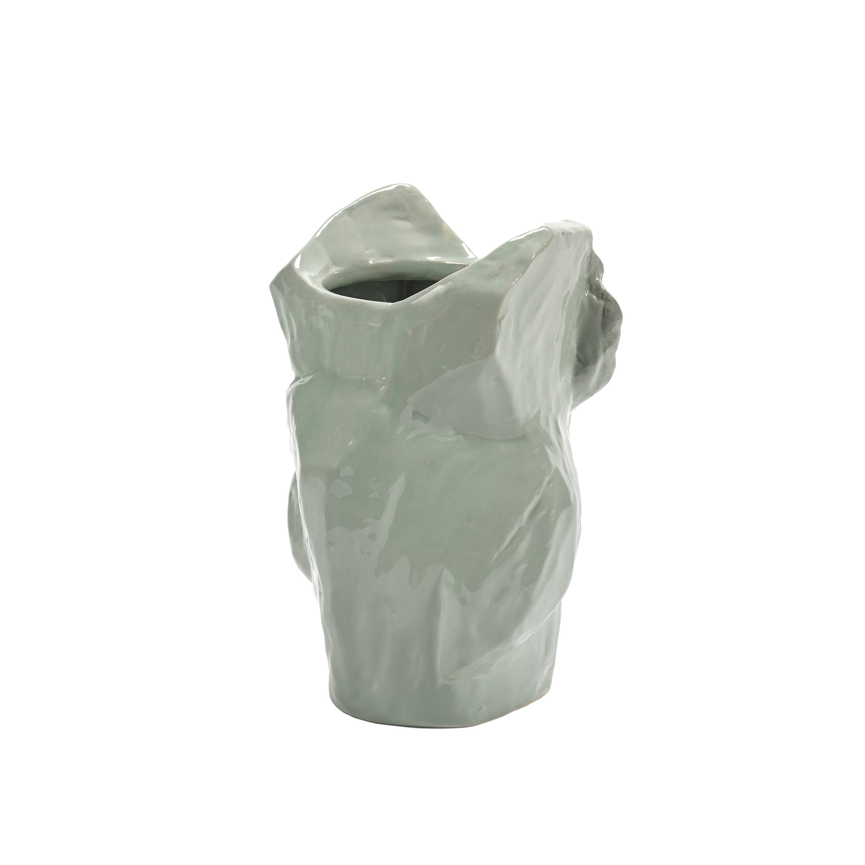 Owl Vase Light Blue After Midnight Small
