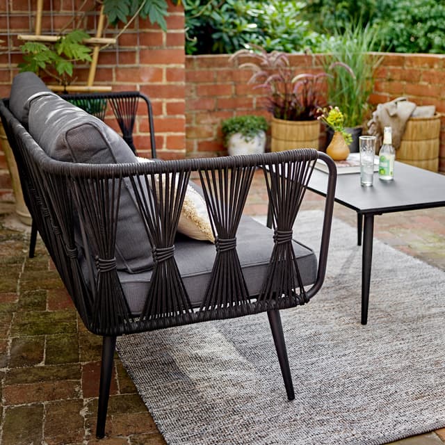 Pavone Sofa Black 174cm