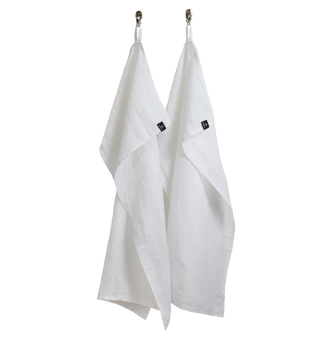 Kitchen Towel White Set of 2 50x70