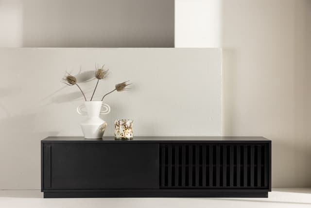 Lugo TV-Bank Schwarz 180cm