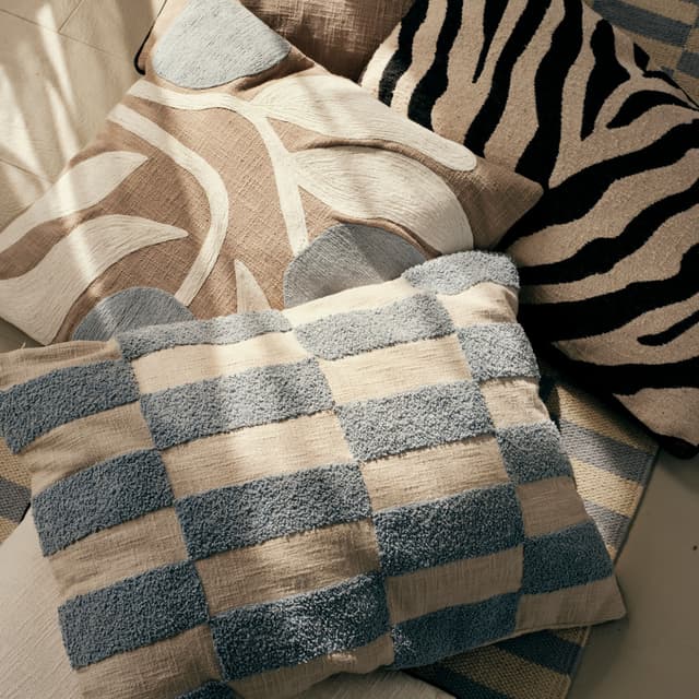 Jane Cushion Cover Blue 40x60
