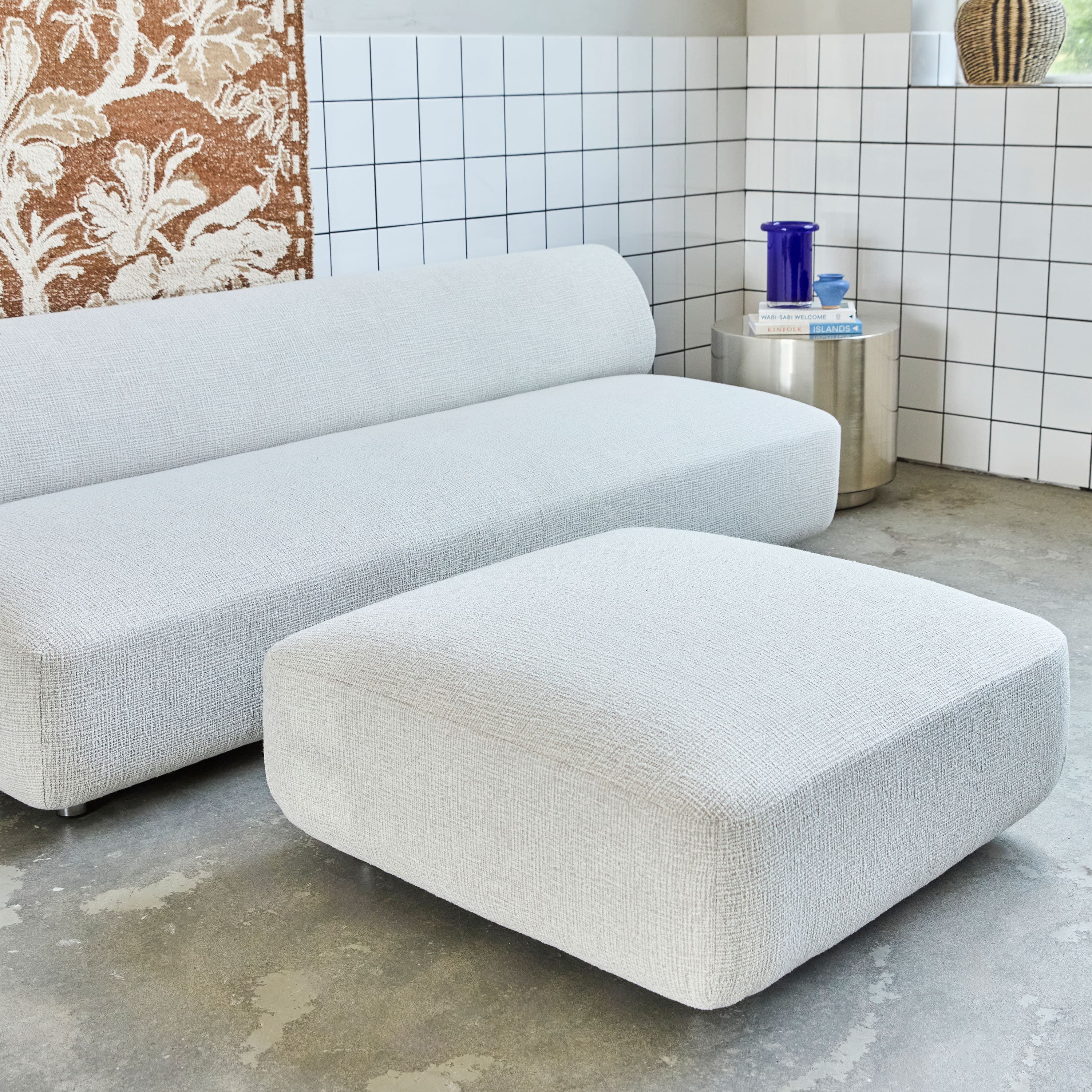 Feel Sitzpouf Grau 95x95