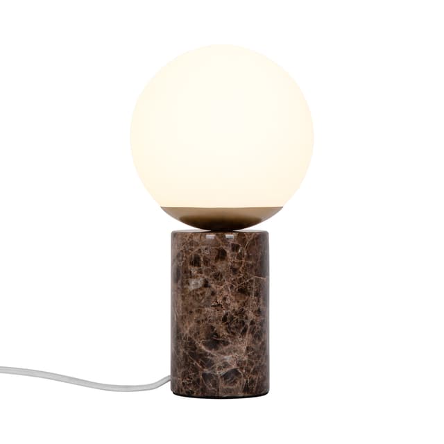 Lilly Marble Marble Table Lamp Brown