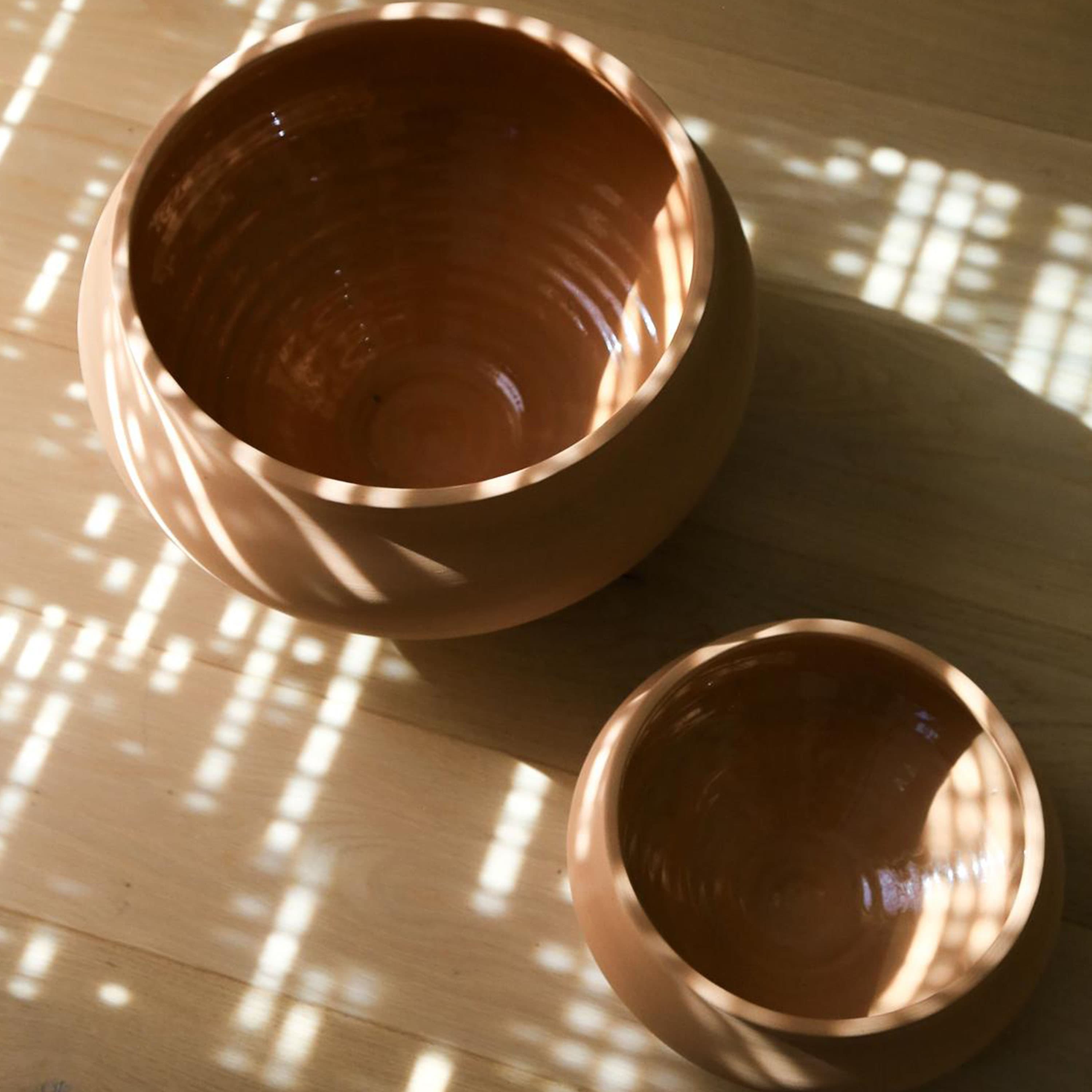 Belle Bowl Raw Pink Terracotta Ø35