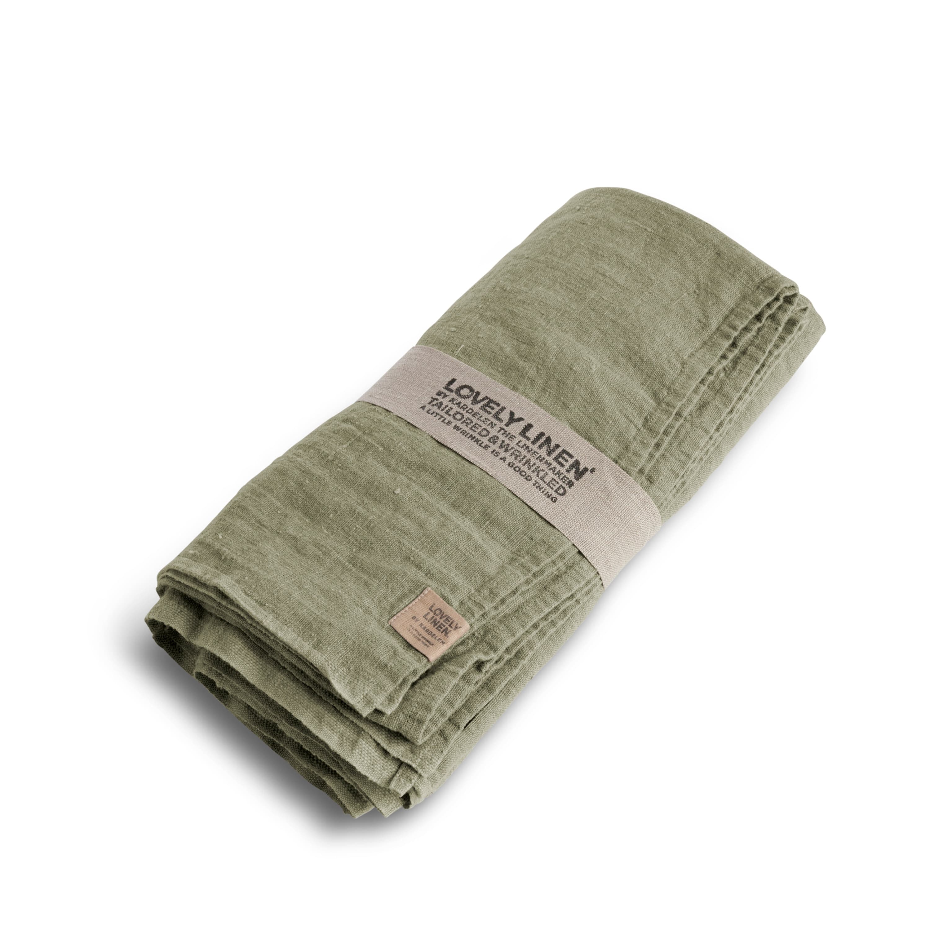 Lovely Linnedoek Avocado 145x250