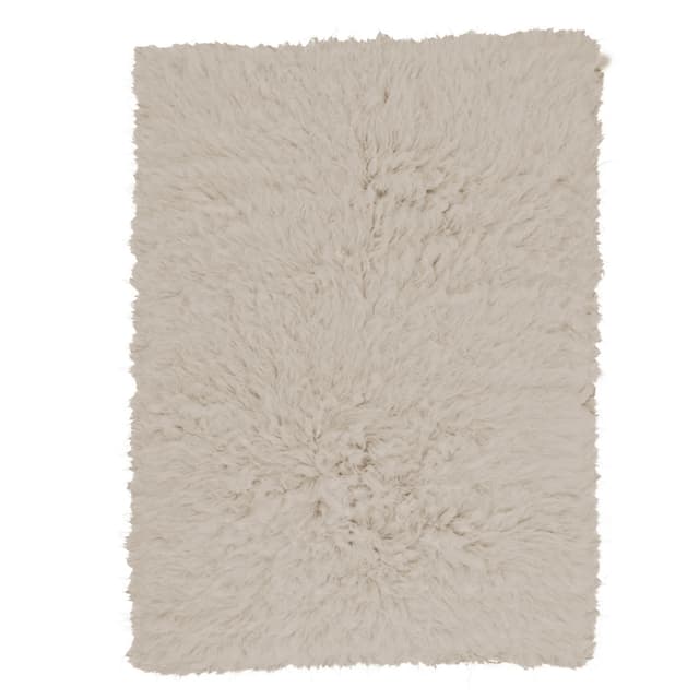 Fluffy Flokati Rug Greige 300x400