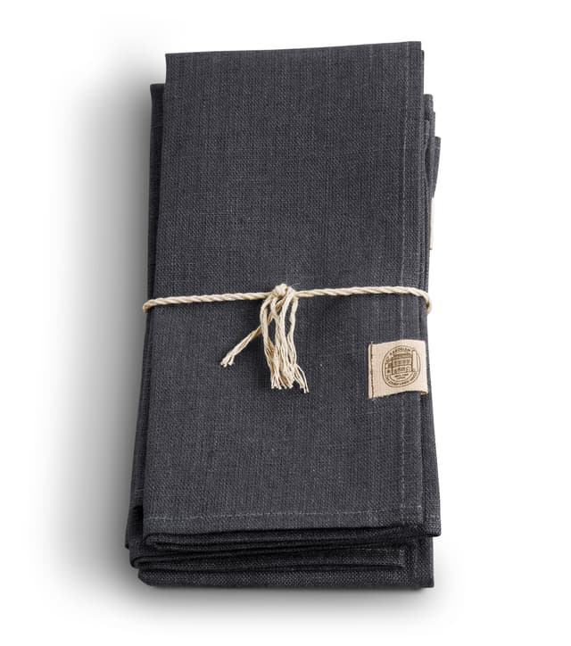 Classic Serviette Leinen Graphit 4er-Pack
