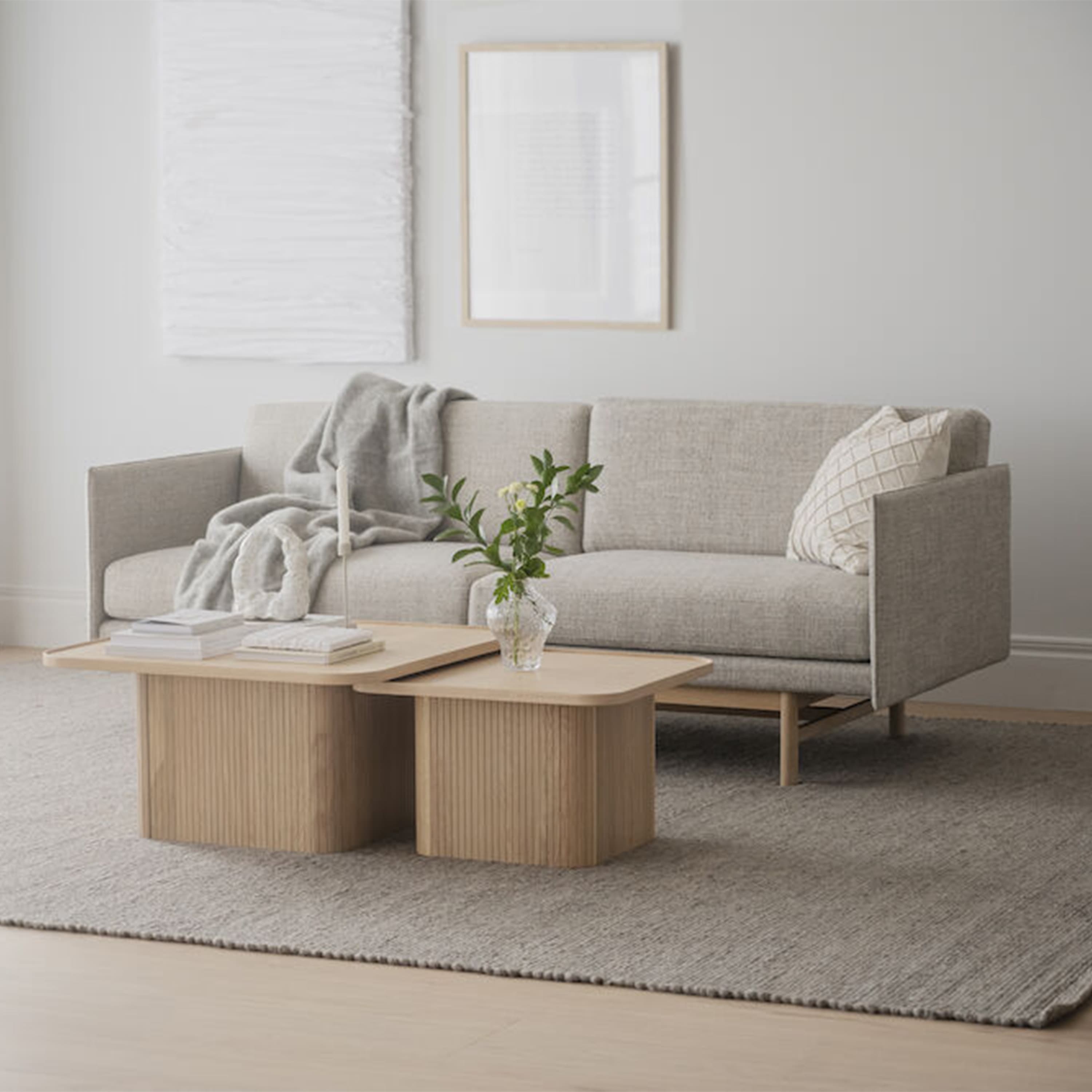 Sullivan Couchtisch Weißpigmentierte Eiche 60x60cm