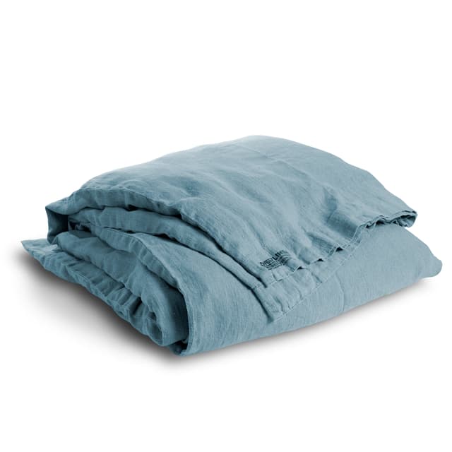 Bettbezug Leinen Dusty Blue 150x210